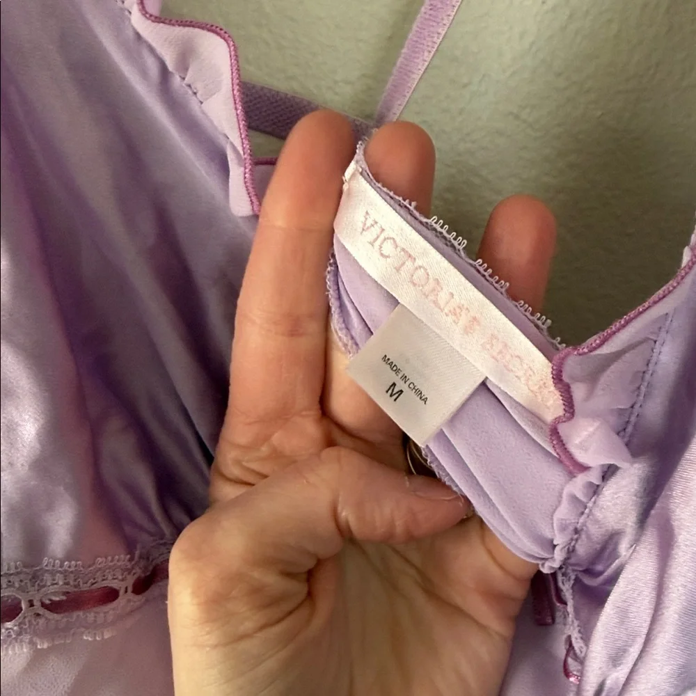 Victoria's Secret Lilac Ruffle Chemise medium - Picture 3 of 5